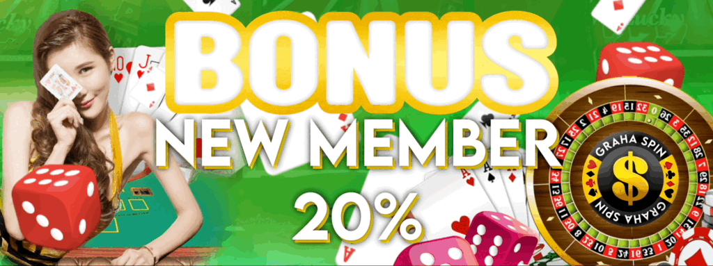 bonus new member 20%